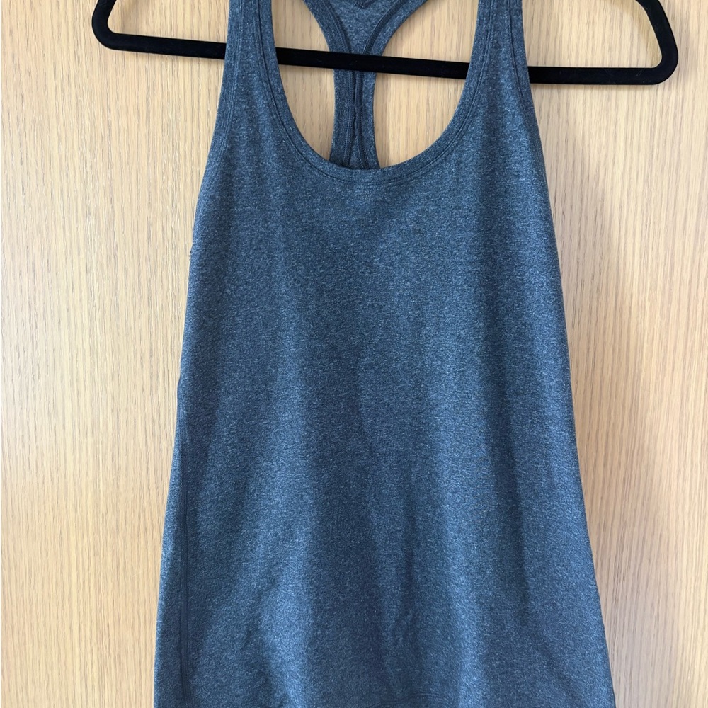 lululemon athletica Charcoal Racerback Tank Top